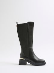River Island Gusset Knee High Boots - Bild 1 von 5
