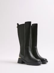 River Island Gusset Knee High Boots - Bild 2 von 5