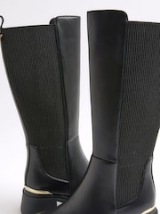 River Island Gusset Knee High Boots - Bild 4 von 5