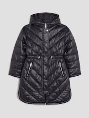 River Island Girls Padded Longline Jacket - Bild 1 von 4