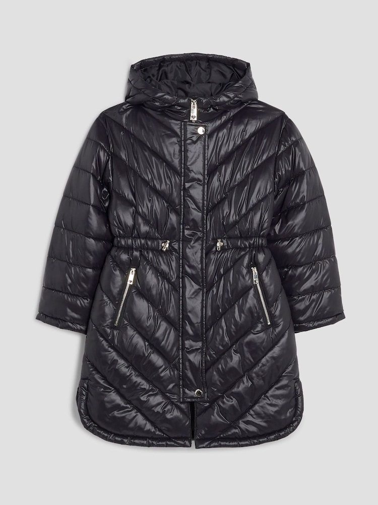 Isla Chevron Down Coat Mens Puffer Jacket River Island Puffer Coat