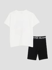 River Island White Girls Cherry Demure Cycle Set - Image 2 of 5