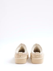 River Island Brown Girls Whipstitch Slippers - Image 5 of 5