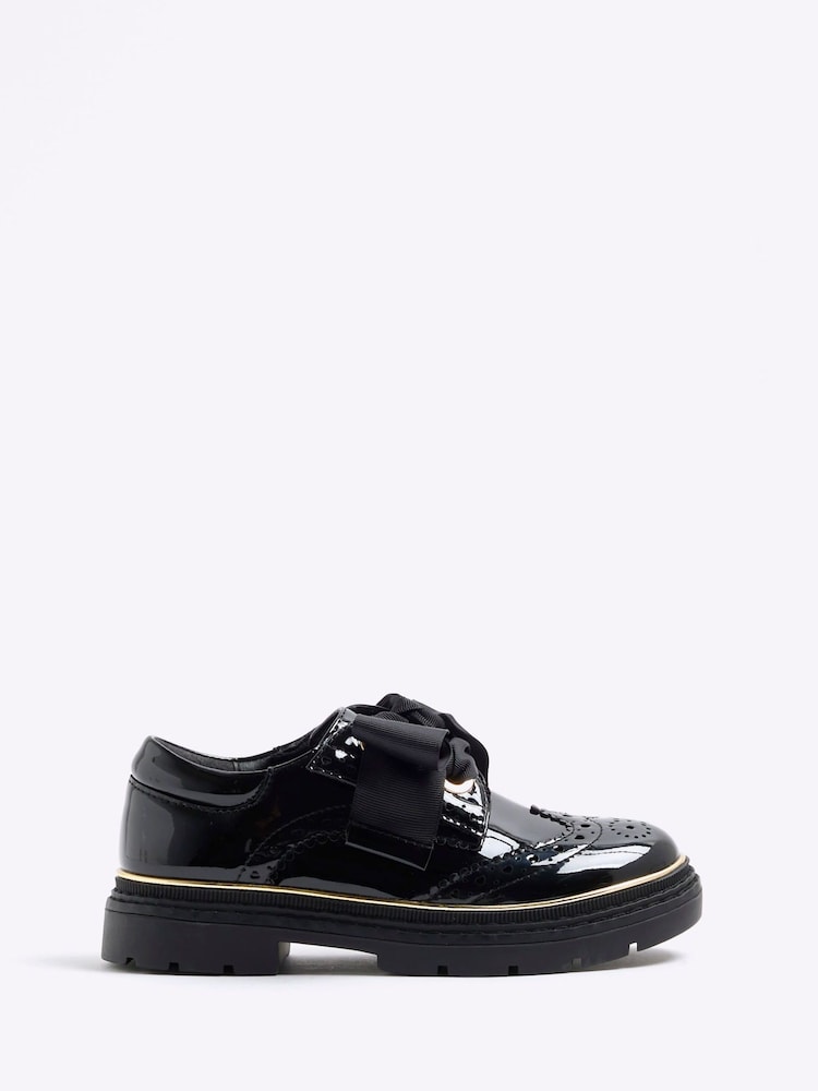 River Island Girls Bow Brogue Shoes - Bild 1 von 5