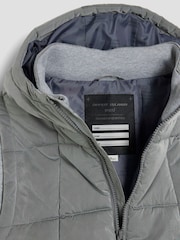 River Island Grey Boys Hybrid Gilet - Image 3 of 4