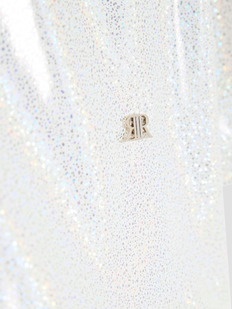 River Island White Girls Glitter Rainmac Coat - Image 5 of 5 River Island White Girls Glitter Rainmac Coat - Image 5 of 5