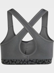 adidas Black Optime Animal Print Sports Bra - Image 2 of 5