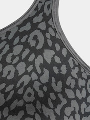 adidas Black Optime Animal Print Sports Bra - Image 5 of 5