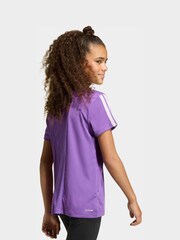 أرجواني داكن - تيشرت للأطفال رياضي بتصميم 3 خطوط تشكيلة Essentials من adidas - صورة 2 من 4