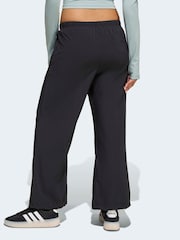 adidas Black Future Icons Wide Stretch Trousers - Image 2 of 6