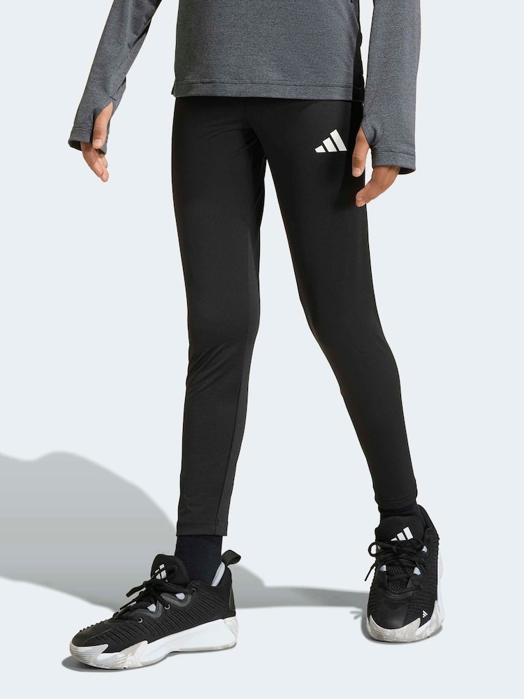 adidas Black Train Essentials 3-Stripes Leggings - Image 1 of 6