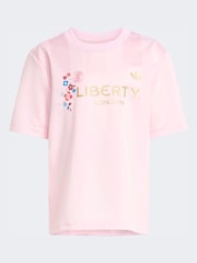 adidas Originals Pink Liberty London T-Shirt and Skirt Little Kids Set - Image 6 of 7
