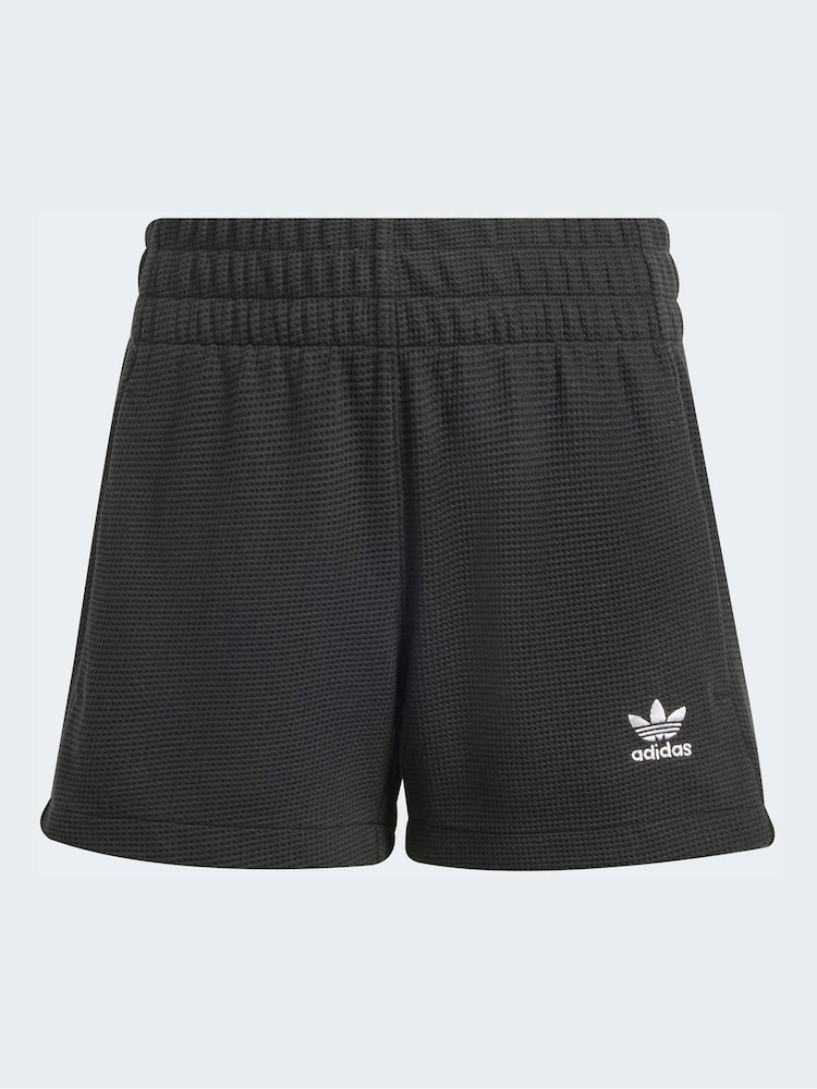 adidas Originals High Waist Waffle Shorts - Imaginea 6 din 6
