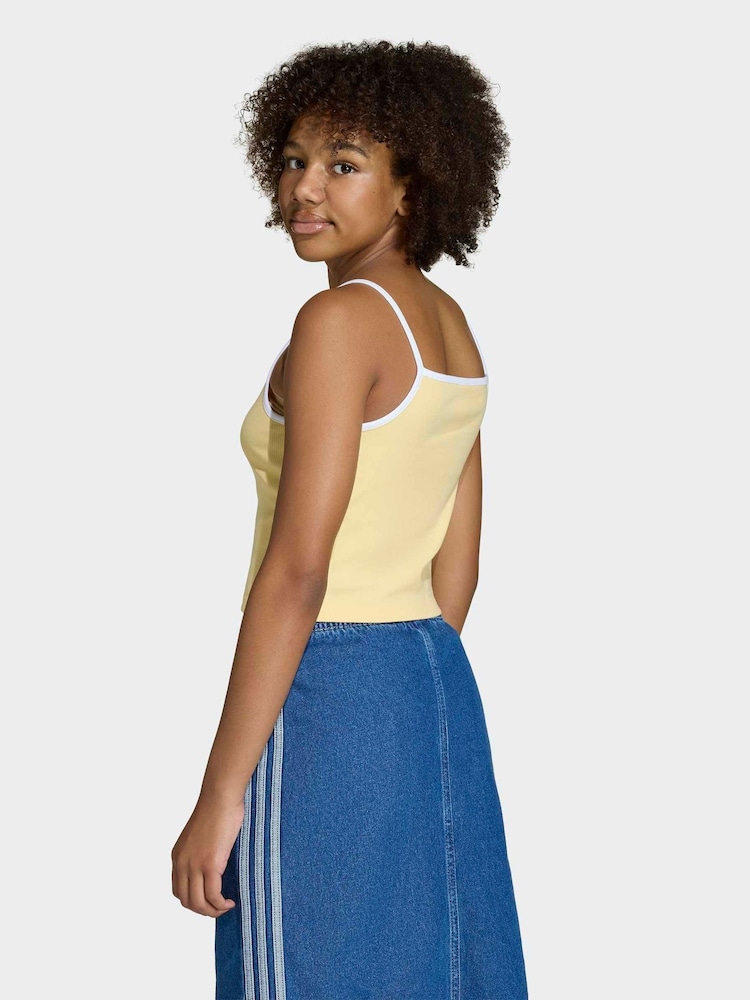כתום - adidas Originals Mini Rib Crop Vest Top - תמונה 2 מתוך 6 כתום - adidas Originals Mini Rib Crop Vest Top - תמונה 2 מתוך 6