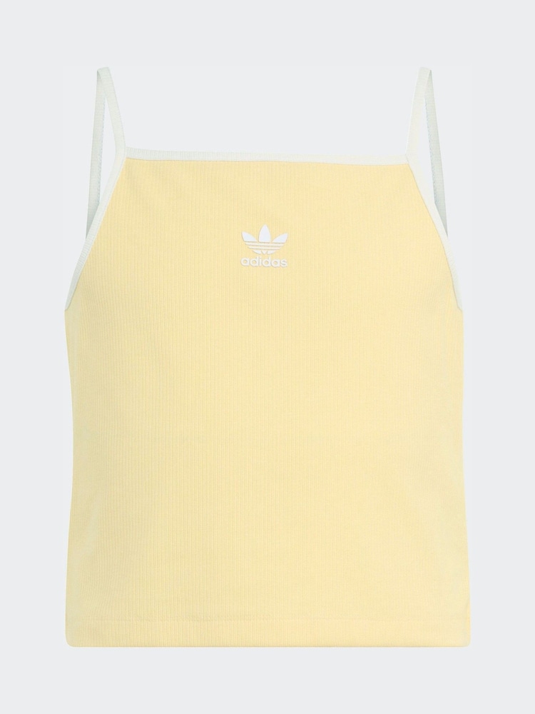 כתום - adidas Originals Mini Rib Crop Vest Top - תמונה 6 מתוך 6 כתום - adidas Originals Mini Rib Crop Vest Top - תמונה 6 מתוך 6