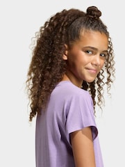 adidas Purple V-Neck Climacool T-Shirt - Image 4 of 5