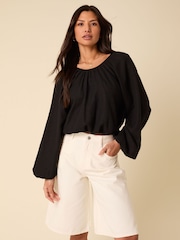 Nobodys Child White Relaxed Cut Off Shorts - Image 4 of 5