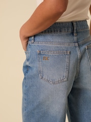 Nobodys Child Blue Relaxed Cut Off Shorts - Image 5 of 5
