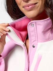 Gym + Coffee Pink Snap Polar Fleece - Image 4 of 5