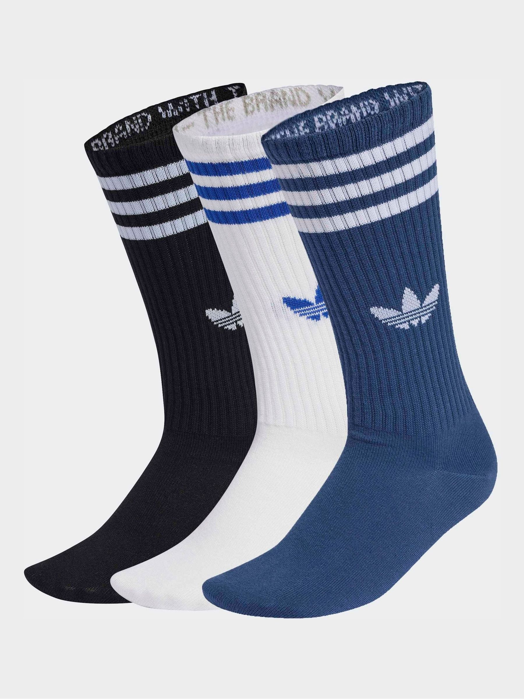 Next：日本 adidas originals 3 ストライプ ハイクルーソックス 3 足組