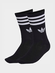 adidas originals Black 3-Stripe Crew Socks 10 Pack - Image 1 of 4