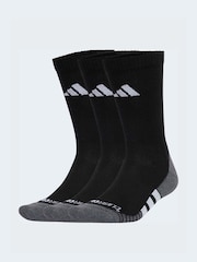 adidas Black/White Performance Cushioned Low Socks 3 Pack - Image 1 of 4