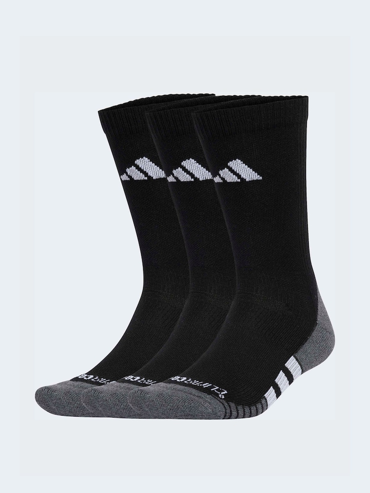 adidas Black/White Performance Cushioned Low Socks 3 Pack - Image 1 of 4