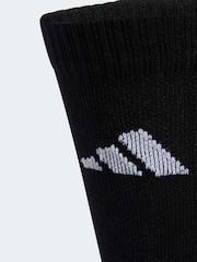 adidas Black/White Performance Cushioned Low Socks 3 Pack - Image 3 of 4