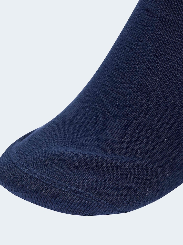 adidas Originals White/Blue Football Embroidered Crew Socks 2 Pack - Image 3 of 3 adidas Originals White/Blue Football Embroidered Crew Socks 2 Pack - Image 3 of 3