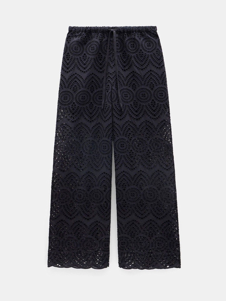 Pantalones de algodón con bordado de Hush - Imagen 5 de 5