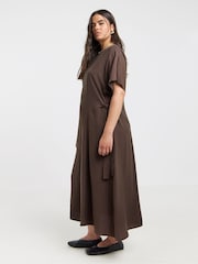 Simply Be Brown Carefree Maxi Dress - Image 1 of 4