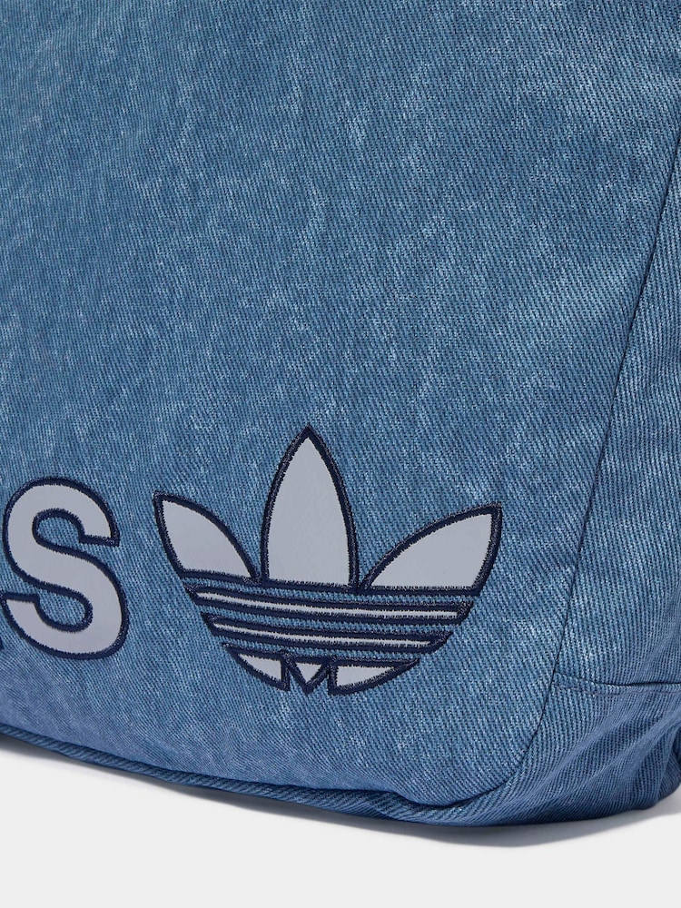 adidas Originals Denim Washed Denim Shopper Bag - Image 6 of 6