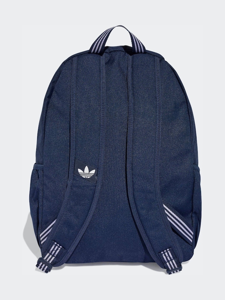 adidas Originals Blue Adicolor Classic Backpack - Image 2 of 5