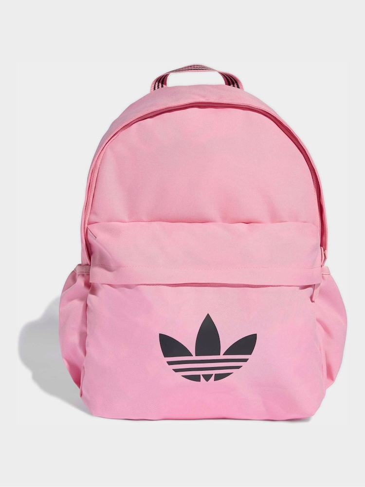 adidas Originals Pink Adicolor Classic Backpack - Image 1 of 5 adidas Originals Pink Adicolor Classic Backpack - Image 1 of 5