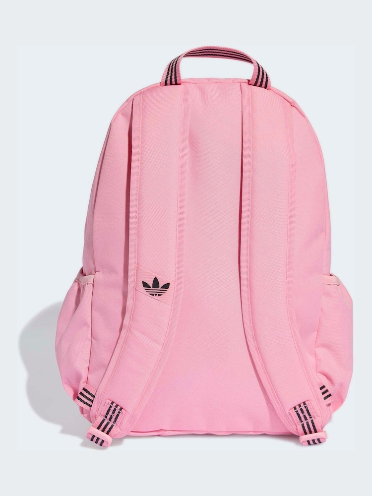 adidas Originals Pink Adicolor Classic Backpack - Image 2 of 5 adidas Originals Pink Adicolor Classic Backpack - Image 2 of 5