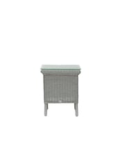 Laura Ashley Grey Rattan Side Table - Image 2 of 2