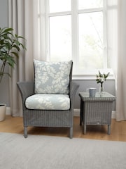 Laura Ashley Grey Wilton Indoor Rattan Chair - Image 1 of 3