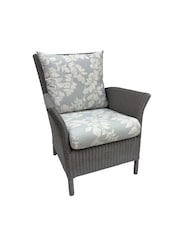 Laura Ashley Grey Wilton Indoor Rattan Chair - Image 3 of 3