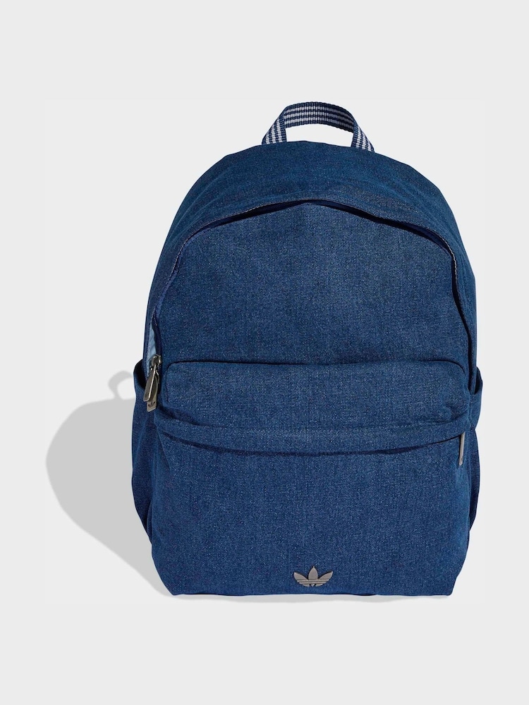 adidas Originals Blue Classic Denim Backpack - Image 1 of 6