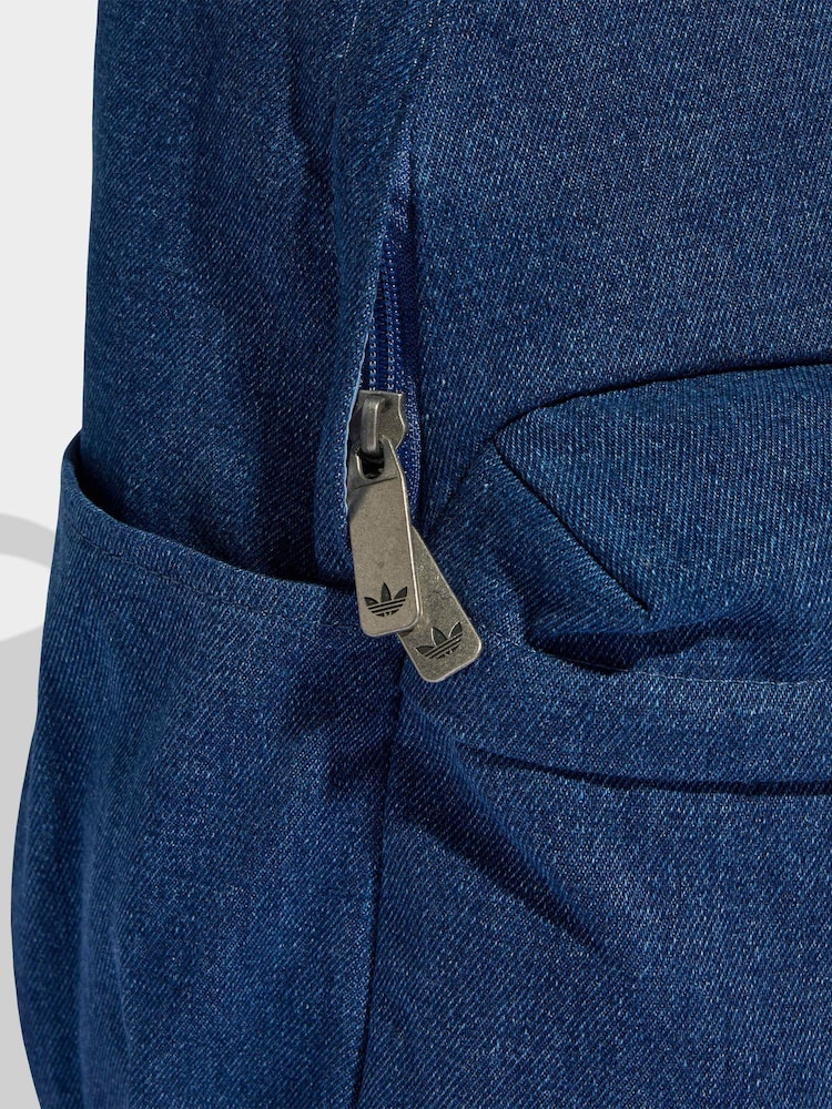 adidas Originals Blue Classic Denim Backpack - Image 6 of 6