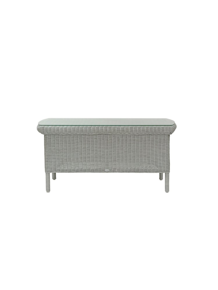 Laura Ashley Grey Rattan Coffee Table - Image 2 of 2