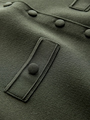 Khaki Green Smart Button Up Knitted Waistcoat - Image 2 of 3