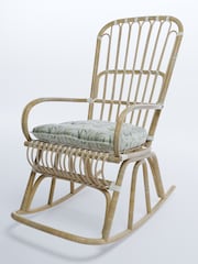 Laura Ashley Willow Leaf Hedgerow Cane Rocking Chair - Image 3 of 4