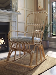 Laura Ashley Waxham Pale Seapsray Cane Rocking Chair - Image 1 of 3