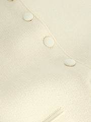 Ecru Smart Button Up Knitted Waistcoat - Image 2 of 3
