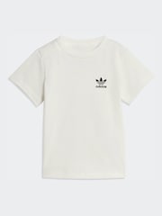 adidas Originals Pink T-Shirt and Cycling Shorts Infant Set - Image 2 of 7