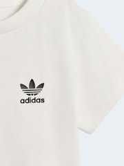 adidas Originals Pink T-Shirt and Cycling Shorts Infant Set - Image 6 of 7