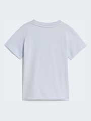 adidas Originals Blue T-Shirt and Cycling Shorts Infant Set - Image 3 of 7