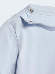 adidas Originals Blue T-Shirt and Cycling Shorts Infant Set - Image 7 of 7