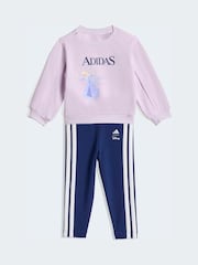 adidas Purple Disney Frozen  Sweat Top and Legging set - Image 1 of 7